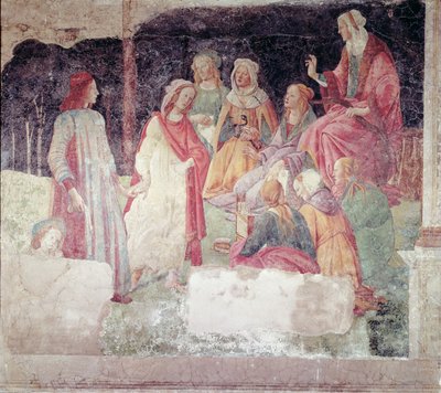 Giovane Uomo Salutato da Sette Arti Liberali, dalla Villa Lemmi da Sandro Botticelli